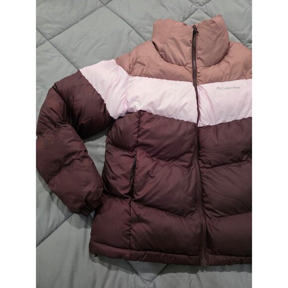 NWOT Columbia Women's Puffect II Colorblock Jacket Tritone Color size Medium - Picture 3 of 6